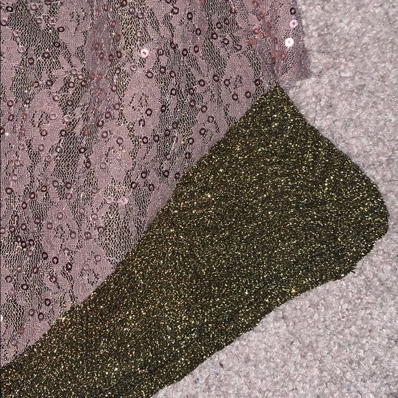 Buckel BKE mauve/blush sequin double layer tanktop - Picture 3 of 5